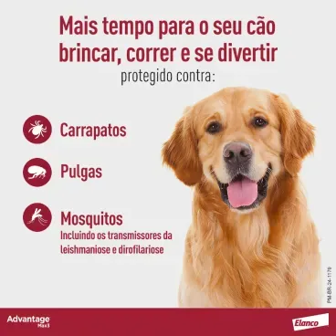 Advantage Max3 - 3 pip - Protecao para seu cao